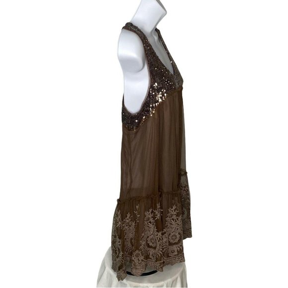 Free People Mirror Mirror Sequin Tunic Tank Cutout - Picture 6 of 9